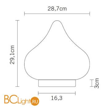 Настольная лампа Fabbian Dune D86 B03 01 - Схема