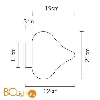 Бра Fabbian Dune D86 G01 01 - Схема