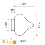 Бра Fabbian Dune D86 G01 01 - Схема