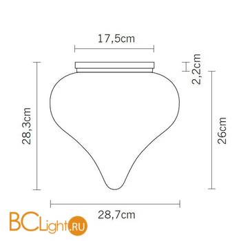 Потолочный светильник Fabbian Dune D86 E01 01 - Схема