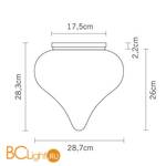 Потолочный светильник Fabbian Dune D86 E01 01 - Схема