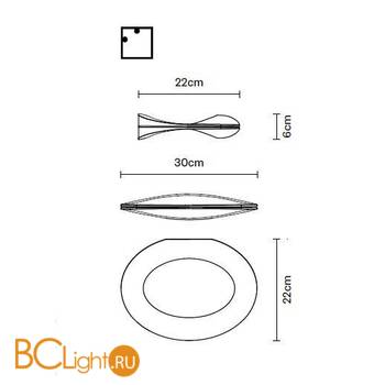 Бра Fabbian Enck F17G03 12 - Схема
