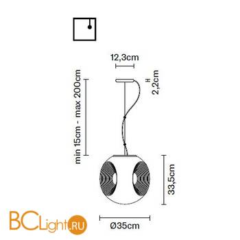 Подвесной светильник Fabbian Eyes F34 A01 00 - Схема
