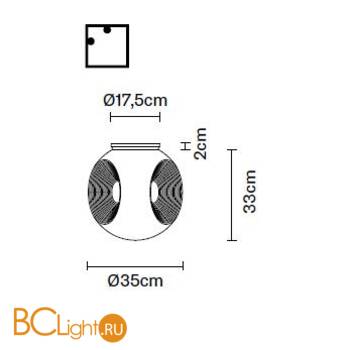 Настенно-потолочный светильник Fabbian Eyes F34 G01 00 - Схема