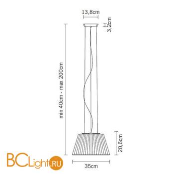 Подвесной светильник Fabbian Flow D87 A03 15 - Схема