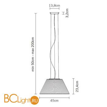 Подвесной светильник Fabbian Flow D87 A05 15 - Схема