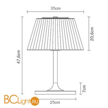 Настольная лампа Fabbian Flow D87 B03 15 - Схема