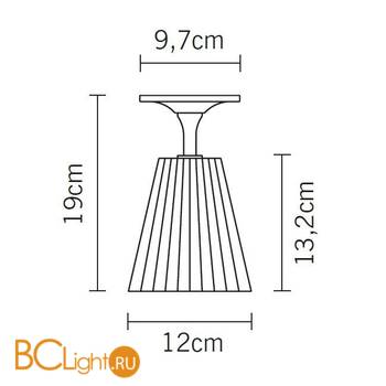 Потолочный светильник Fabbian Flow D87 E01 15 - Схема