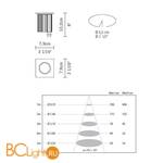 Встраиваемый светильник Fabbian Furetto D60 F07 27 - Схема