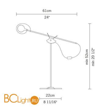 Настольная лампа Fabbian Galeto D35 B01 51 - Схема