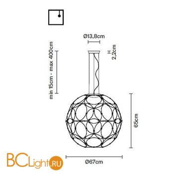Подвесной светильник Fabbian Giro F30 A01 21 - Схема
