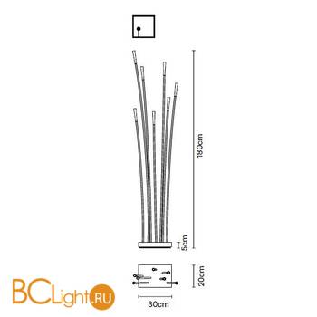 Торшер Fabbian Giunco F14C03 01 - Схема