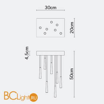 Потолочный светильник Fabbian Giunco F14 E03 01 - Схема