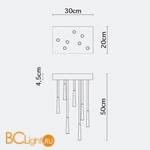 Потолочный светильник Fabbian Giunco F14 E03 01 - Схема
