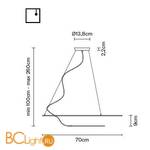 Подвесной светильник Fabbian Glu F31 A01 01 - Схема