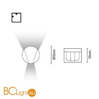 Настенный светильник Fabbian Jazz D52G02 00 - Схема