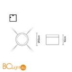 Настенный светильник Fabbian Jazz D52G08 00 - Схема