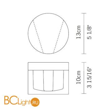 Настенный светильник Fabbian Jazz D52 G01 00 - Схема