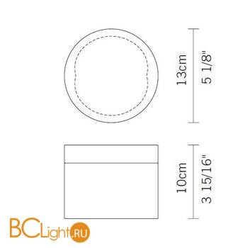 Настенный светильник Fabbian Jazz D52 G05 00 - Схема