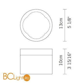 Настенный светильник Fabbian Jazz D52 G07 00 - Схема