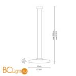 Подвесной светильник Fabbian Kika D31 A01 01 - Схема