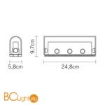 Настенно-потолочный светильник Fabbian Kir D89 G01 60 - Схема