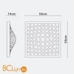 Настенно-потолочный светильник Fabbian Kwark F13 G01 01 - Схема