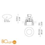 Встраиваемый светильник Fabbian Lei D27 F14 00 - Схема