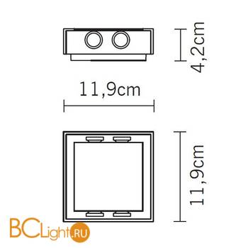 Настенно-потолочный светильник Fabbian Leto D88 G01 60 - Схема