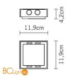 Настенно-потолочный светильник Fabbian Leto D88 G01 60 - Схема