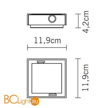 Настенно-потолочный светильник Fabbian Leto D88 G05 99 - Схема