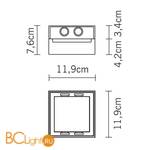 Настенно-потолочный светильник Fabbian Leto D88 G03 60 - Схема