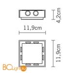 Настенно-потолочный светильник Fabbian Leto D88 G07 60 - Схема
