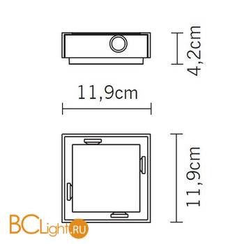 Настенно-потолочный светильник Fabbian Leto D88 G11 99 - Схема