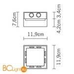 Настенно-потолочный светильник Fabbian Leto D88 G09 60 - Схема