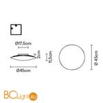 Настенно-потолочный светильник Fabbian Loop F35 G03 00 - Схема