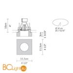 Встраиваемый светильник Fabbian Lui D27 F12 35 - Схема