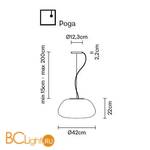 Подвесной светильник Fabbian Lumi F07 A13 01 - Схема