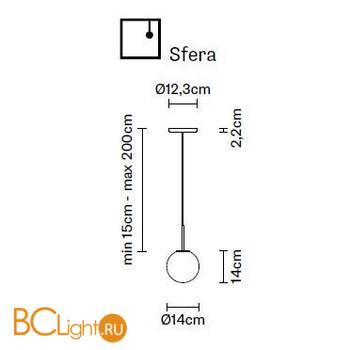 Подвесной светильник Fabbian Lumi F07 A17 01 - Схема