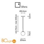 Подвесной светильник Fabbian Lumi F07 A17 01 - Схема