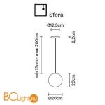 Подвесной светильник Fabbian Lumi F07 A19 01 - Схема