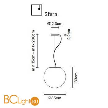 Подвесной светильник Fabbian Lumi F07 A21 01 - Схема