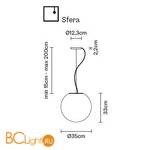 Подвесной светильник Fabbian Lumi F07 A21 01 - Схема