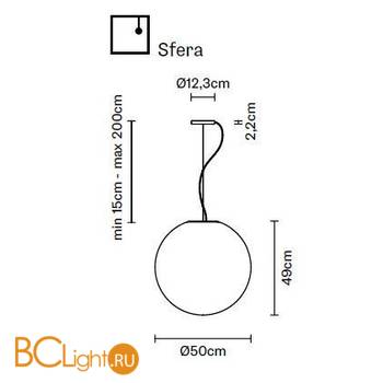 Подвесной светильник Fabbian Lumi F07 A25 01 - Схема