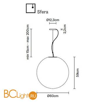 Подвесной светильник Fabbian Lumi F07A27 01 - Схема
