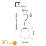 Подвесной светильник Fabbian Lumi F07 A35 01 - Схема