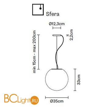Подвесной светильник Fabbian Lumi F07 A45 01 - Схема
