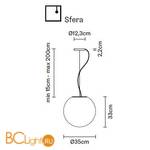 Подвесной светильник Fabbian Lumi F07 A45 01 - Схема