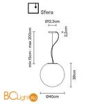 Подвесной светильник Fabbian Lumi F07 A47 01 - Схема