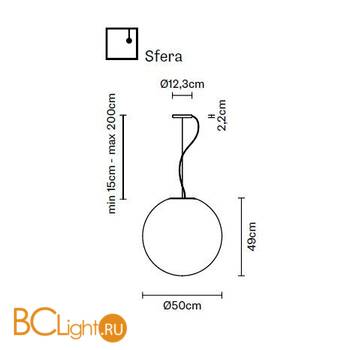 Подвесной светильник Fabbian Lumi F07 A49 01 - Схема